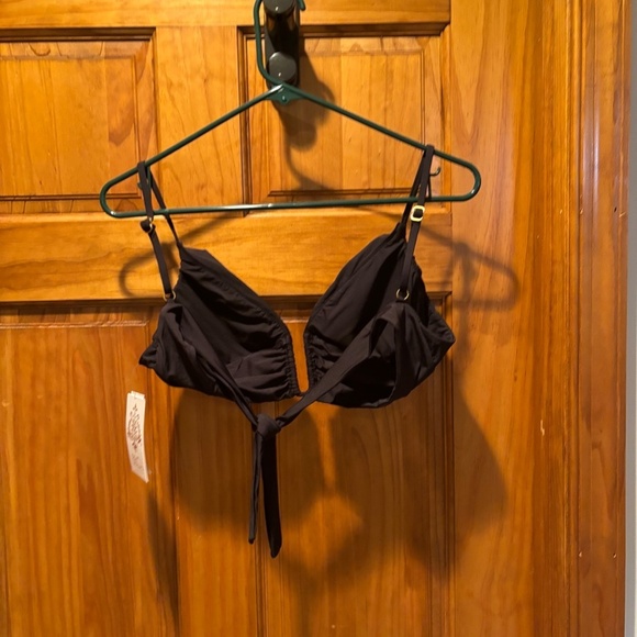 Becca by Rebecca Virtue Color Code V-Wire Plunge Bikini Top in Black Medium NWT - Picture 3 of 6